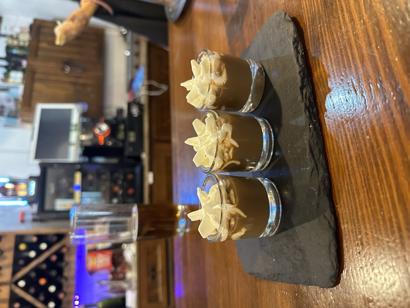 Chupito de Chocolate y Nata