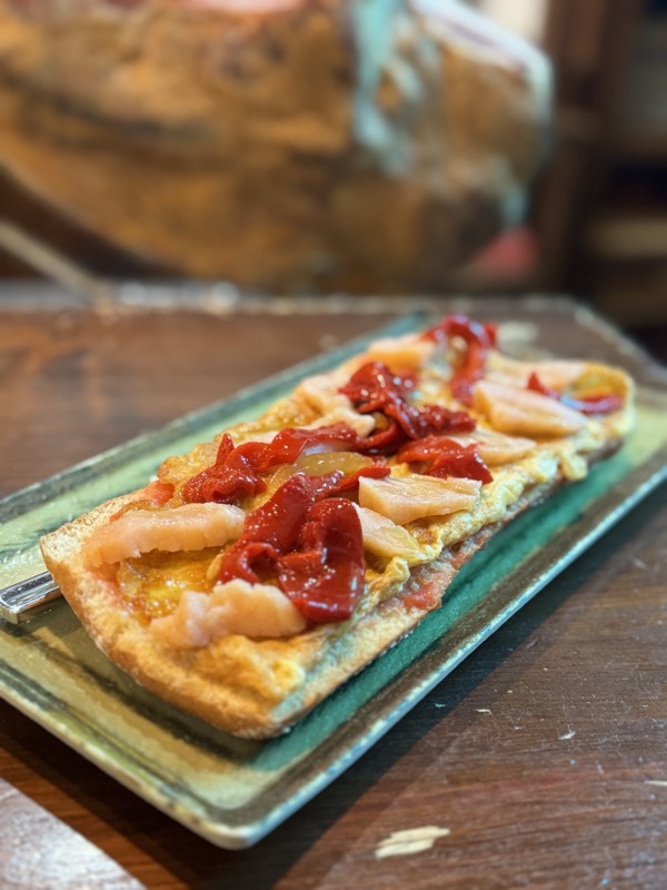 Tostada Tortilla Pimiento Salmón